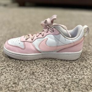 Nike Dunks Kids Light Pink and White
